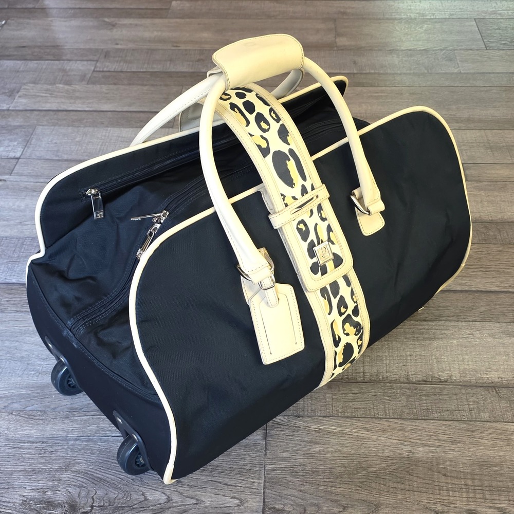 Diane von Furstenberg (DVF) "Madagascar" Collection Large Rolling Duffel Bag